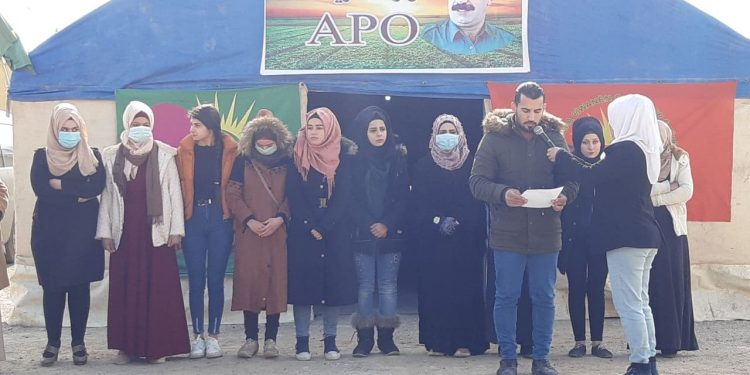 Li Tebqayê Ciwanên Şoreşger û Yekîtiya Jinên Ciwan kon vedan