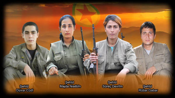 HPG’ê nasnameya 4 şehîdên 2016’an parvekir