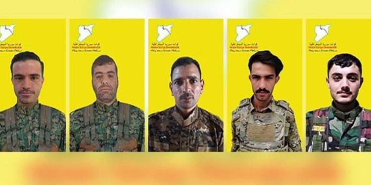 QSD’ê nasnameya 5 şehîdên xwe ragihand