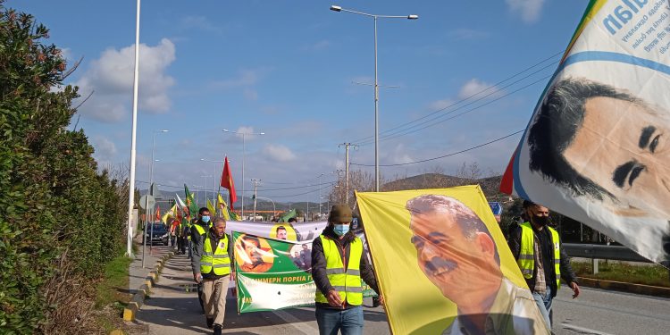 TCŞ û TÊKO-Jin li Yewnanîstanê dest bi meşa 2 rojan kirin