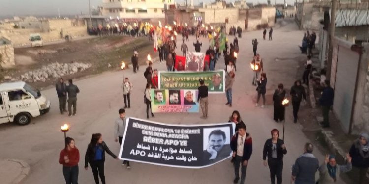 Ciwanên Efrînê li Şehbayê li dijî komployê meşiyan