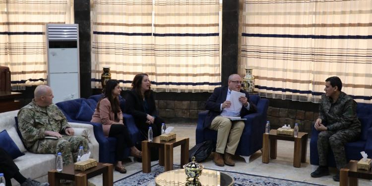 Di navbera QSD û şandeya Emerîkî de civîn