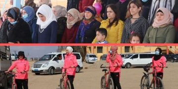 Li Tebqa pêşbirka ajotina duçerxan ji aliyê YJC ve hate li darxistin