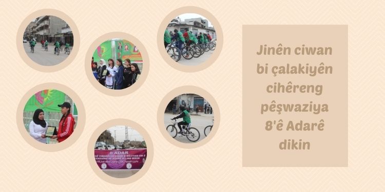 Jinên ciwan bi çalakiyên cihêreng pêşwaziya 8’ê Adarê dikin