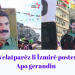 Ciwanên Welatparêz li Îzmirê posterên Rêber Apo gerandin