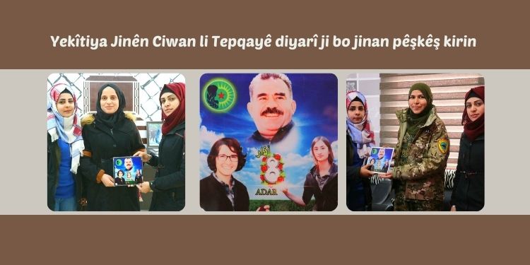 Yekîtiya Jinên Ciwan li Tepqayê diyarî ji bo jinan pêşkêş kirin