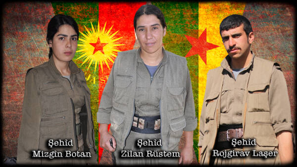 HPG’ê nasnameya 3 şehîdên Zap’ê ragihand