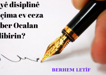 Cezayê disiplînê çiye û çima ev ceza li Rêber Ocalan dibirin?