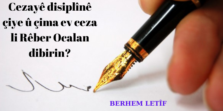 Cezayê disiplînê çiye û çima ev ceza li Rêber Ocalan dibirin?