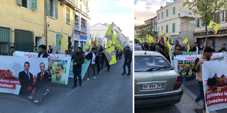 Li Marîgnane li dijî tecrîd û îxanetê ciwan daketin qadan