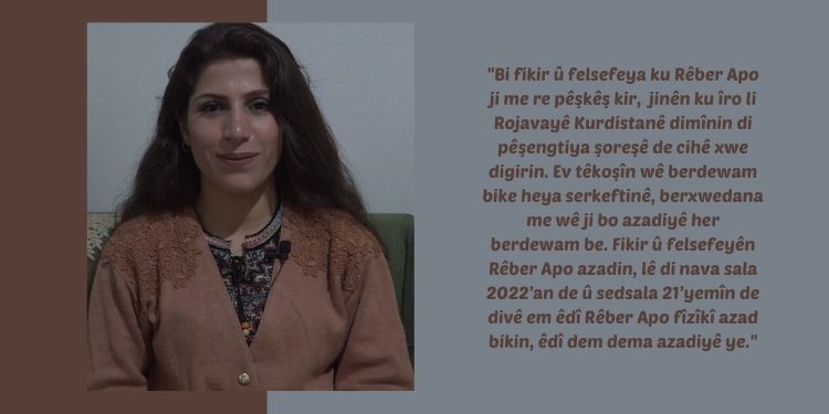 TAYBET – Rîhan Temo: Girêdana bi Rêbertî re tê wateya lêgerîna li aşîtî û demoqrasiyê
