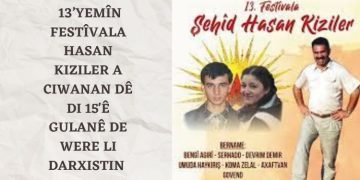 13’yemîn Festîvala Hasan Kiziler a Ciwanan dê di 15’ê Gulanê de were li darxistin