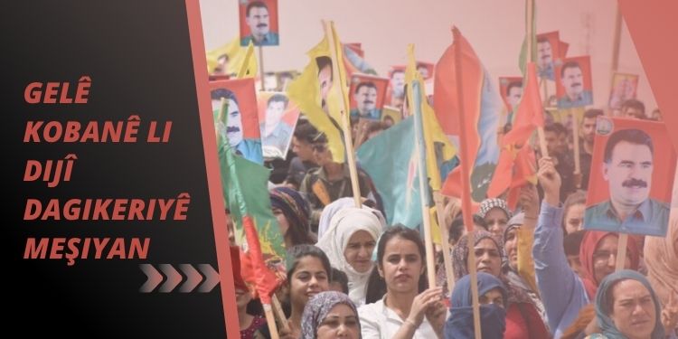 Gelê Kobanê li dijî dagikeriyê meşiyan