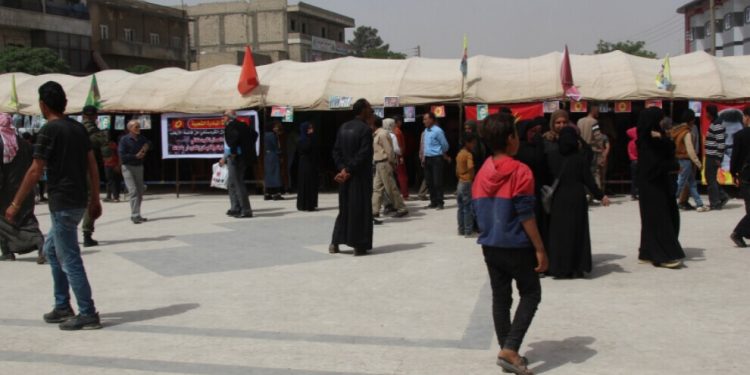 Ciwanên Şoreşger li Minbicê li dijî dagirkeriya Tirk çalakiya konvedanê da destpêkirin