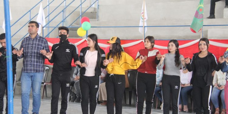 Desteya Ciwan û Werzîşê li Kobanê hola werzîşê ya bi navê şehîd Mesûd Îbrahîm vekir