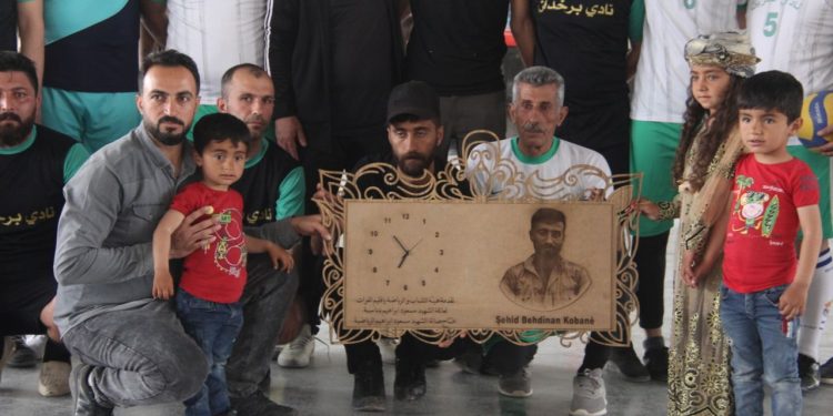 Desteya Ciwan û Werzîşê li Kobanê hola werzîşê ya bi navê şehîd Mesûd Îbrahîm vekir