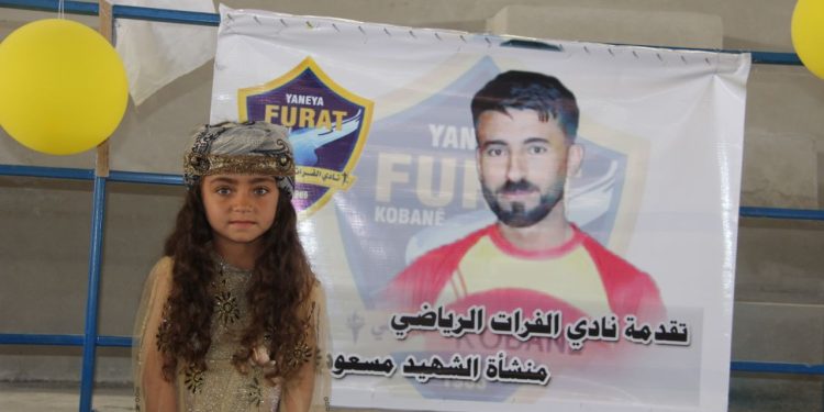 Desteya Ciwan û Werzîşê li Kobanê hola werzîşê ya bi navê şehîd Mesûd Îbrahîm vekir