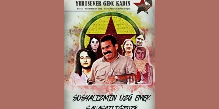 Kovara Yurtsever Genç Kadın bi dirûşmeya “Cewhera Sosyalîzmê Têkoşîna Kedê ye” derket