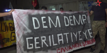 Ciwanên Şoreşger li Qamişlo li dijî dagirkerî û hevkariyê meşiyan