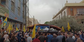 Cenazeya şehîd Mihemed Zekî Çelebî ber bi Wanê ve tê şandin