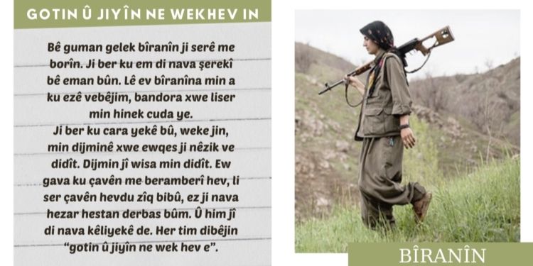 Gotin û jiyan ne wekhev in