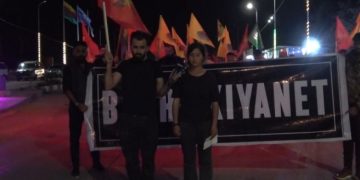 Ciwanên Dêrîk meşiyan û bang kirin ku xwedî derketina li Şengalê erka her kesî ye