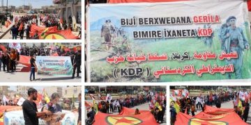 Ciwanên Kobanê li dijî dagirkeriyê helwestên xwe nîşan dan – Em bi gerîla re ne