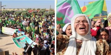 Bi sedan gelê Efrînê tecrîda li ser Rêber Apo şermezar kirin