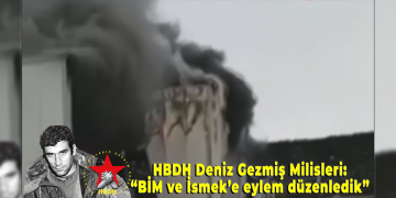 LEZGÎN – Milîsên Denîz Gezmiş ên HBDH’ê li Stenbolê li dijî faşîstan çalakî kirin