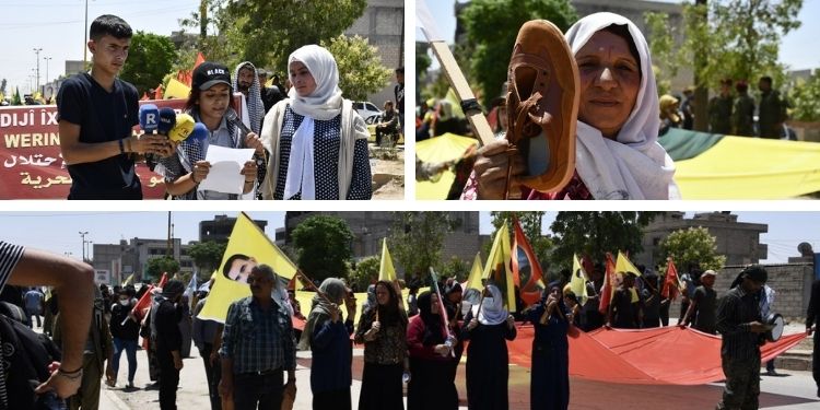 Meşa Dirêj ya Tevgera Ciwanên Şoreşger û Yekîtiya Jinên Ciwan li Qamişlo dest pêkir