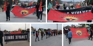 Ciwanên Dêrîkê ji bo azadiya fîzîkî ya Rêber Apo meşiyan