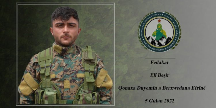 Hêzên Rizgariya Efrîn nasnameya şervanekî xwe parve kir