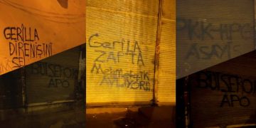 Li Amedê ciwanan siloganên “Bijî Berxwedana Gerîla” berzkirin