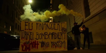 Ciwanên Kurd û Enternasyonalîst li dijî dagirkeriyê û ji bo piştgirîdayîna berxwedana gerîla daketin qadan