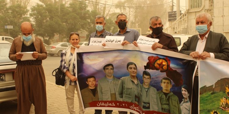 Xizmên Komkujiya Hewlêrê: “Eger saxbin berdin, kuştîbin hestiyê wan bidin”