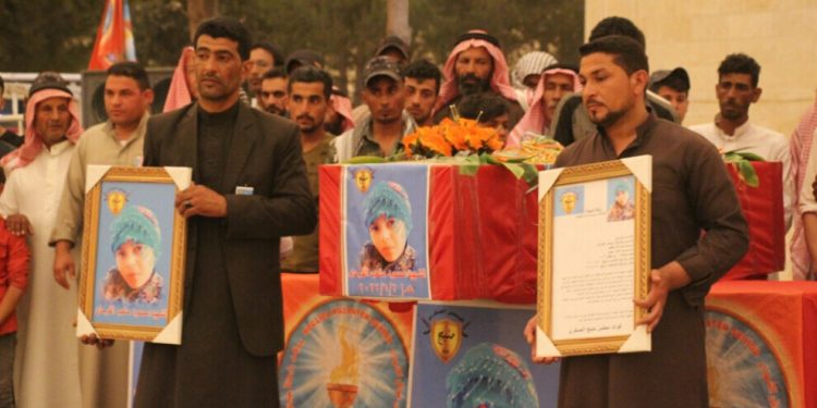 Cenezayê Şehîd Mehmûd El Ferhan bi meresîmekê hate veşartin