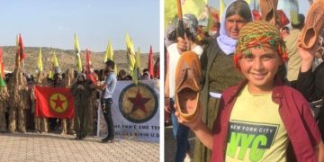 Li Şengalê di pêşengtiya ciwanan de meşek hate li darxistin