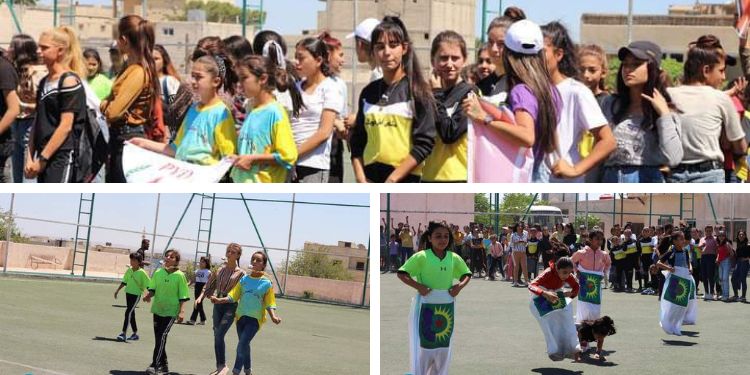 Jinên ciwan ên herêma Firatê pêşbirka werzîşê li darxistin