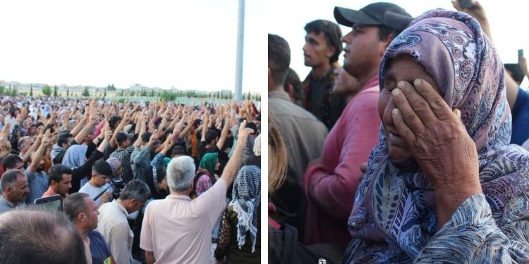 Şêniyên Kobanê şehîdên xwe spartin axê