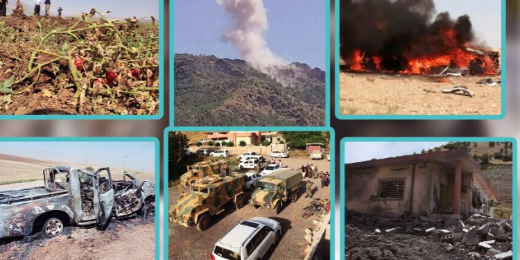 Dewleta Tirk li Başûrê Kurdistanê bi riya sîxuran êrîş dike