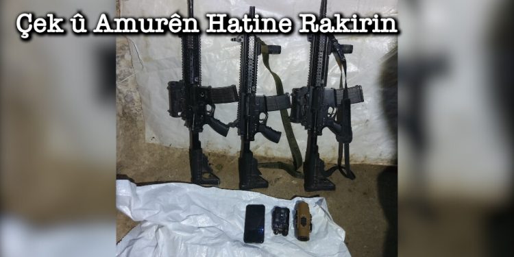 Dîmenê çek û cebilxaneyên ji aliyê gerîlayên YJA Starê ve hatin desteserkirin