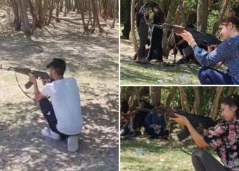 Di xeta Şerê Gelê Şoreşgerî de ciwanan li Dêrîkê perwerdeyeke leşkerî vekirin