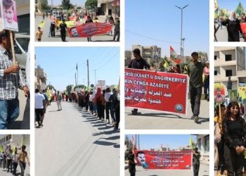 Li herêma Firatê tecrîda ser Rêberê Gelan Abdullah Ocalan hate şermezar kirin