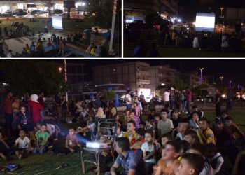 Ciwanên Minbicê ji bo gelê bajêr derbarê Şerê Gelê Şoreşgerî de sinevizyon pêşkêş kirin