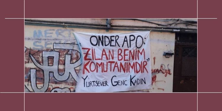 Jinên Ciwan ên Welatparêz li navçeya Beyoglû ya Stenbolê şehîd Zîlan bi bîranîn