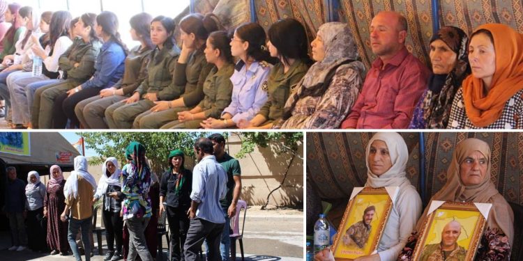 Şêniyên Kobanê ji bo bîranîna şehîdan kona sersaxiyê vegirtin