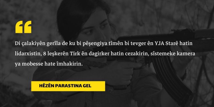 Di pêşengtiya gerîlayên YJA STAR’ê de 8 leşkerên dagirker hatin ceza kirin