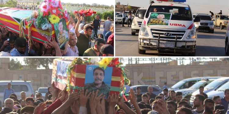 Şêniyên Kobanê şehîdên xwe oxir kirin