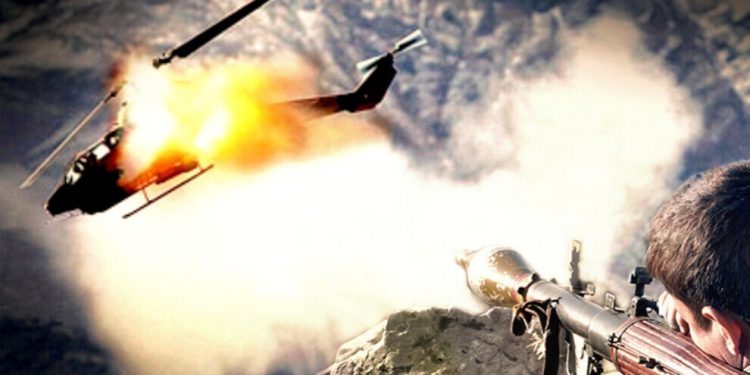 Gerîlayan rê li leşkeran girtin – Helîkoptera Skorsky hate xwarê