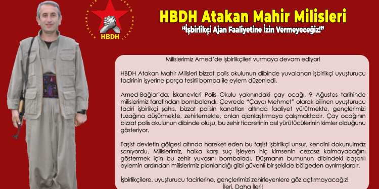 Milîsên Atakan Mahîr ên HBDH’ê li Amedê çalakî kirin